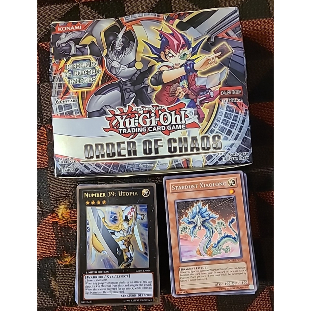 Lot Of 207 Yu-Gi-Oh Order Of Chaos Cards With Display Box